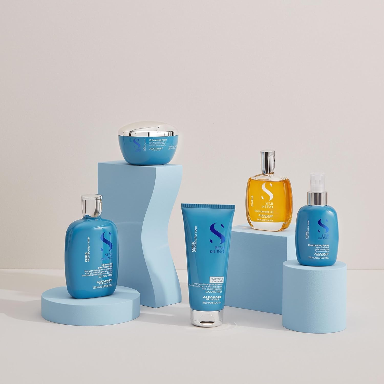 Alfaparf Milano Semi Di Lino Curls Hydrating Sulfate Free Co-Wash for Wavy and Curly Hair - Hydrates and Nourishes - Reduces Frizz - Protects against Humidity - Vegan-Friendly Formula image number 4