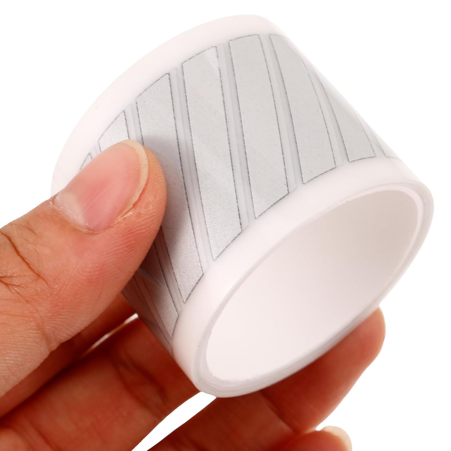 SHINEOFI 1 Roll Reflective Iron on Tape Silver Reflective Heat Transfer Vinyl High Visibility Fabric Clothing Tape for DIY Clothing Decoration