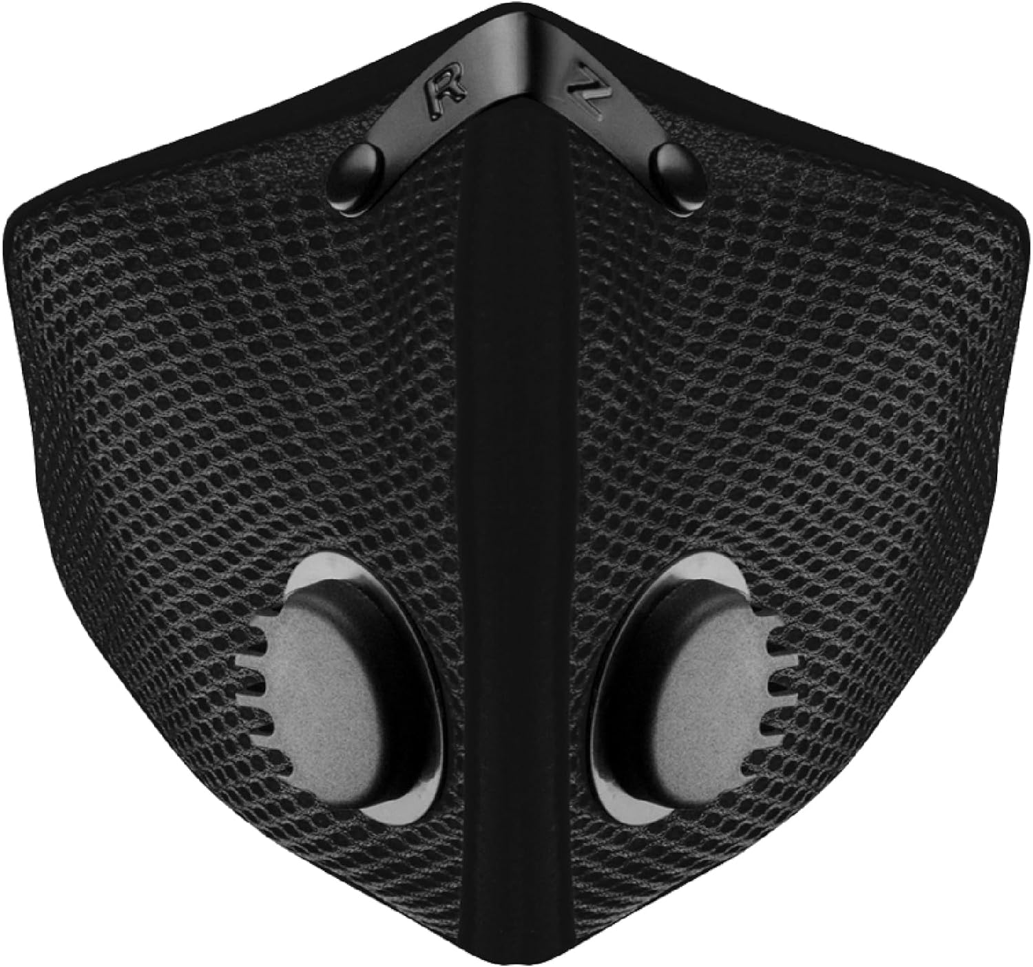 Rzmask M2.5 Large Dust Face Mask Breathable Mesh Black with Replaceable Filters image number 2