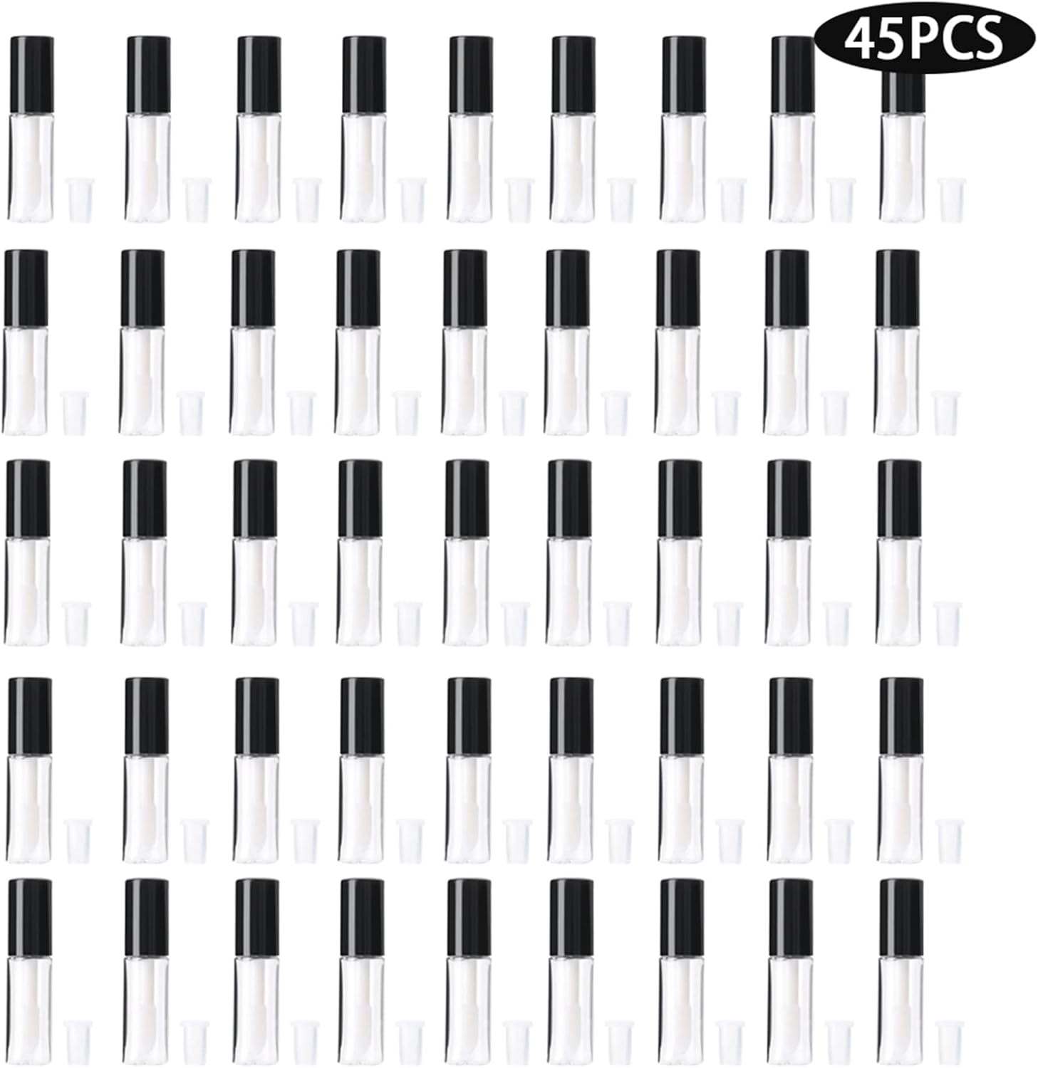 RASTKY Lip Gloss Tube Container 45Pcs .2Ml Lip Gloss Tubes - Refillable Bottle for Cosmetic Storage image number 4