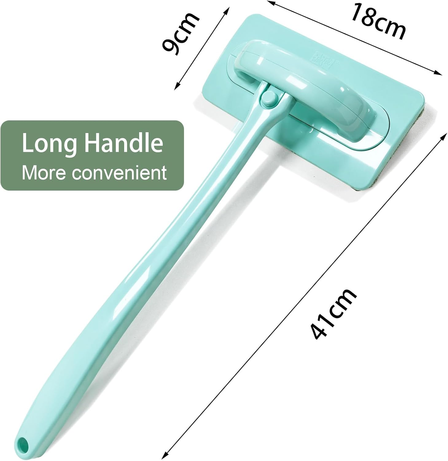 Window Grille Cleaning Brush, Brush for Fly Screens, Windows, Disassembly-Free, Mosquito Net Brush, Removable Handle, Wet and Dry Function image number 4