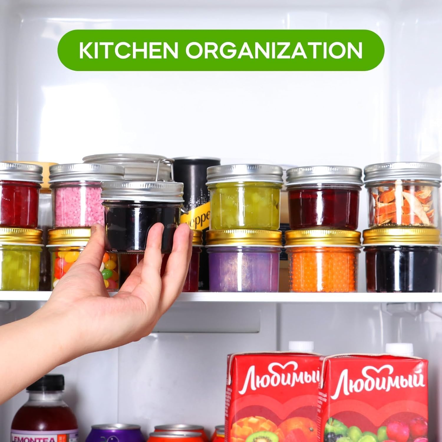 12 Pack 4 Oz Glass Jars with Golden Lids, Regular Mouth Mini Mason Jar, Canning Jars for Baby Food, Honey, Jam, Jelly, Wedding Favor, Shower Favor, Body Butters, Spice