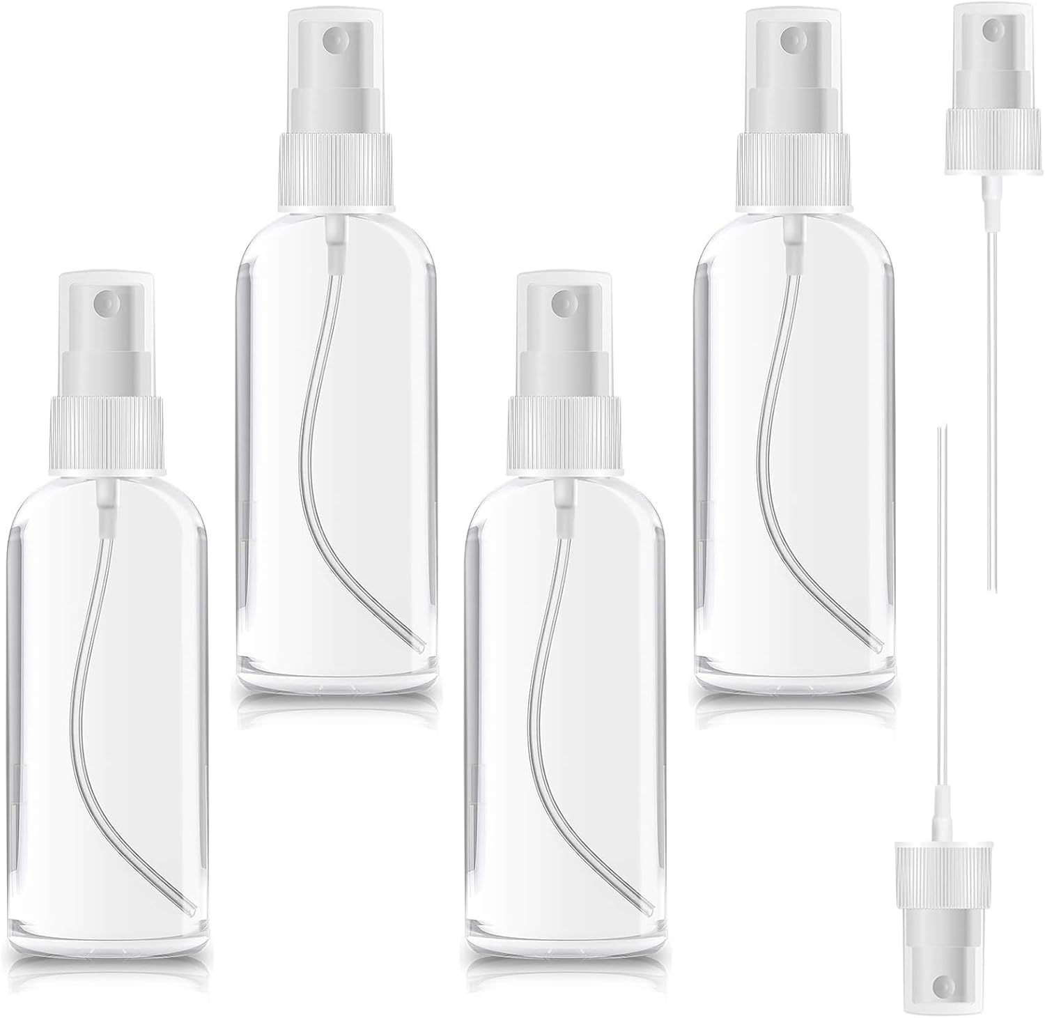 Portable Mini Spray Bottles 4 Pack,Small Refillable Liquid Containers,Refillable Spritzer for Travel, Cleaning, Gardening, Skin Care Atomizer image number 3