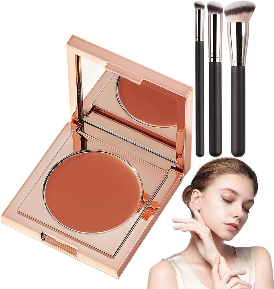 Colored Clay CC Undereye Corrector, under Eye Color Corrector for Dark Circles with Brush,Conceal Hydrating Concealer for Women,Colored Clay CC Undereye Concealer (Light-Medium Peach-2)