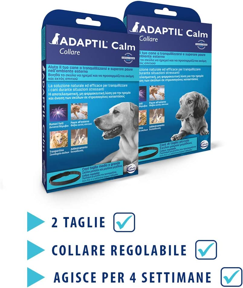 ADAPTIL Calm Calming Collar for Dogs, M/L, Medium and Large Dogs, Calming Pheromones, Stress Relief for Hyperactive, Anxious Dogs, Relaxation for Dogs, Travel and Stressful image number 5