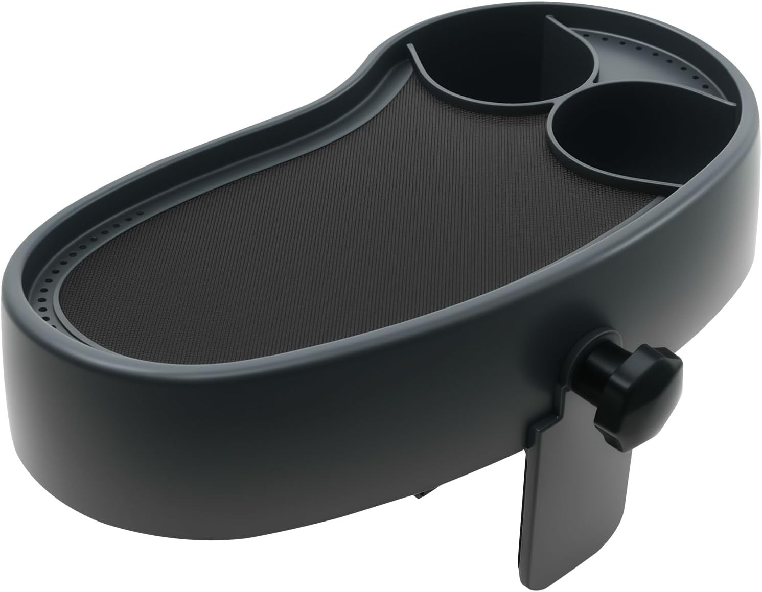 Hot Tub Table Tray with 2 Cup Holders Adjustable Aboveground Bathtub Tray Clamps to Side of Aboveground Bathtub with Wall Thickness of 2.4'' to 7.5'' image number 4