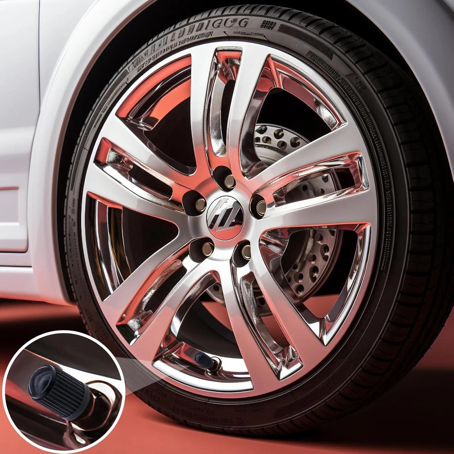 Tire Stem Valve Caps, with O Rubber Ring, Universal Stem Covers for Cars, Suvs, Bike and Bicycle, Trucks, Motorcycles, Airtight Seal Heavy Duty (Black (30 Pack) image number 4