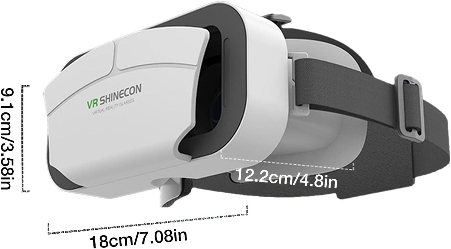 3D VR Virtual Reality Headset, Adjustable VR Headset for Adults Watching Movies, Comfortable VR Goggles/Glasses Suitable for All Smartphones with 4.5-7.0 Inch Screen Youngwier image number 4