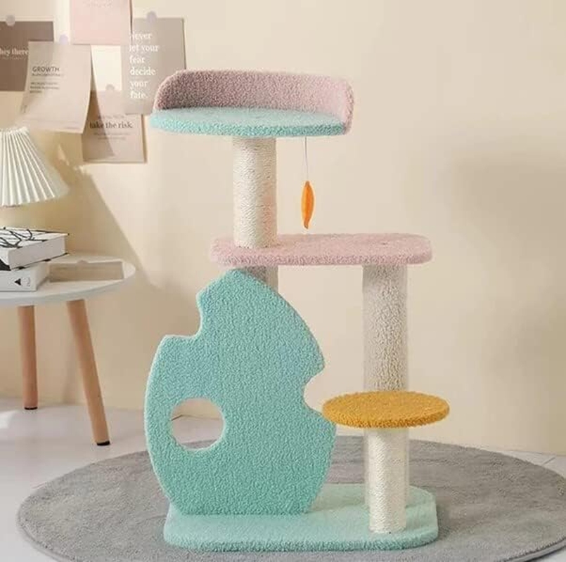 Furbulous 75Cm Cat Tree Scratching Post and Cat Tower with Sisal Scratching Rope - Green Leaf image number 3