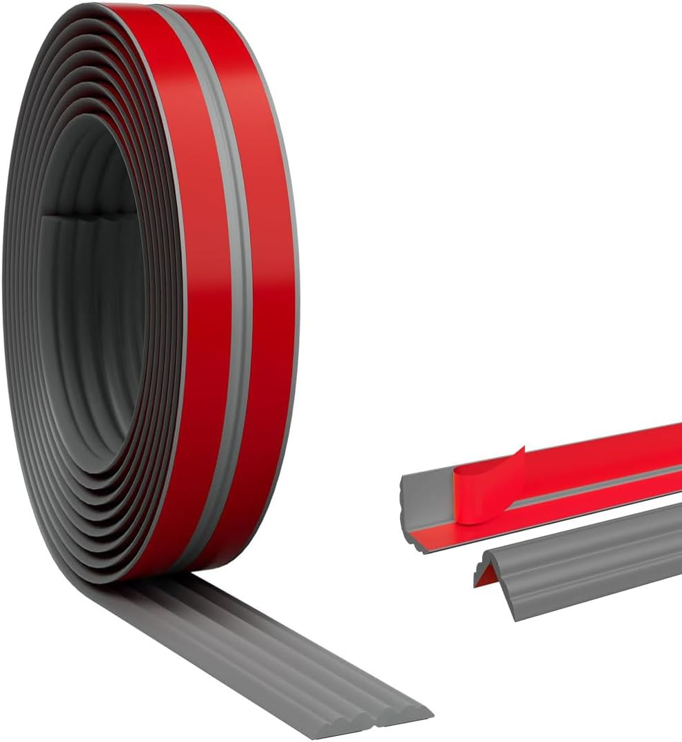 Flexible Self Adhesive Trim,Peel and Stick Trim,Wall Corner Protector,Corner Molding,Self Adhesive Corner Guards,For Wall Edge,Ceiling, Countertop,2Cm X3M.(Grey) image number 5