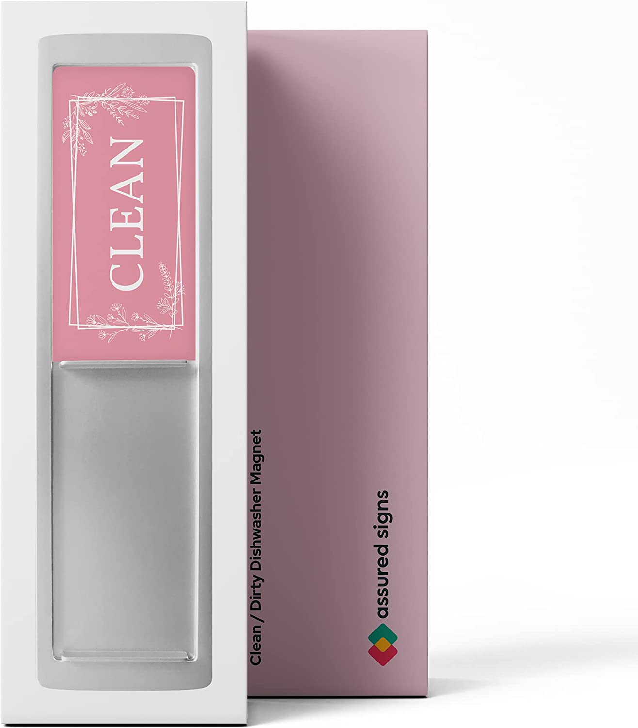 Clean Dirty Dishwasher Magnet Sign - 2" by 7" - Ideal Dishwasher Sign for Any Home or Office - Nice Home D&eacute;cor Product - Double-Sided Adhesives Included for Non-Magnetic Dishwashers image number 4