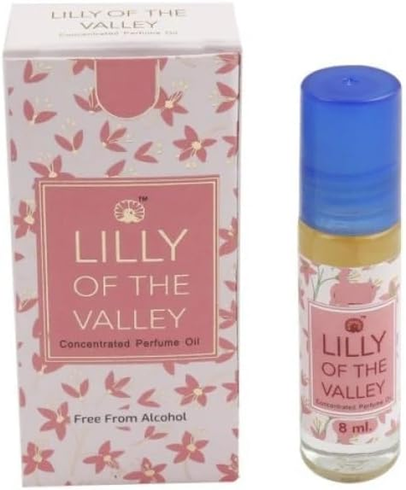 Natural Lily of Valley Concentrated Perfume Oil Attar for Long Lasting with Easy Apply Rollon for Men and Women - 8 ML