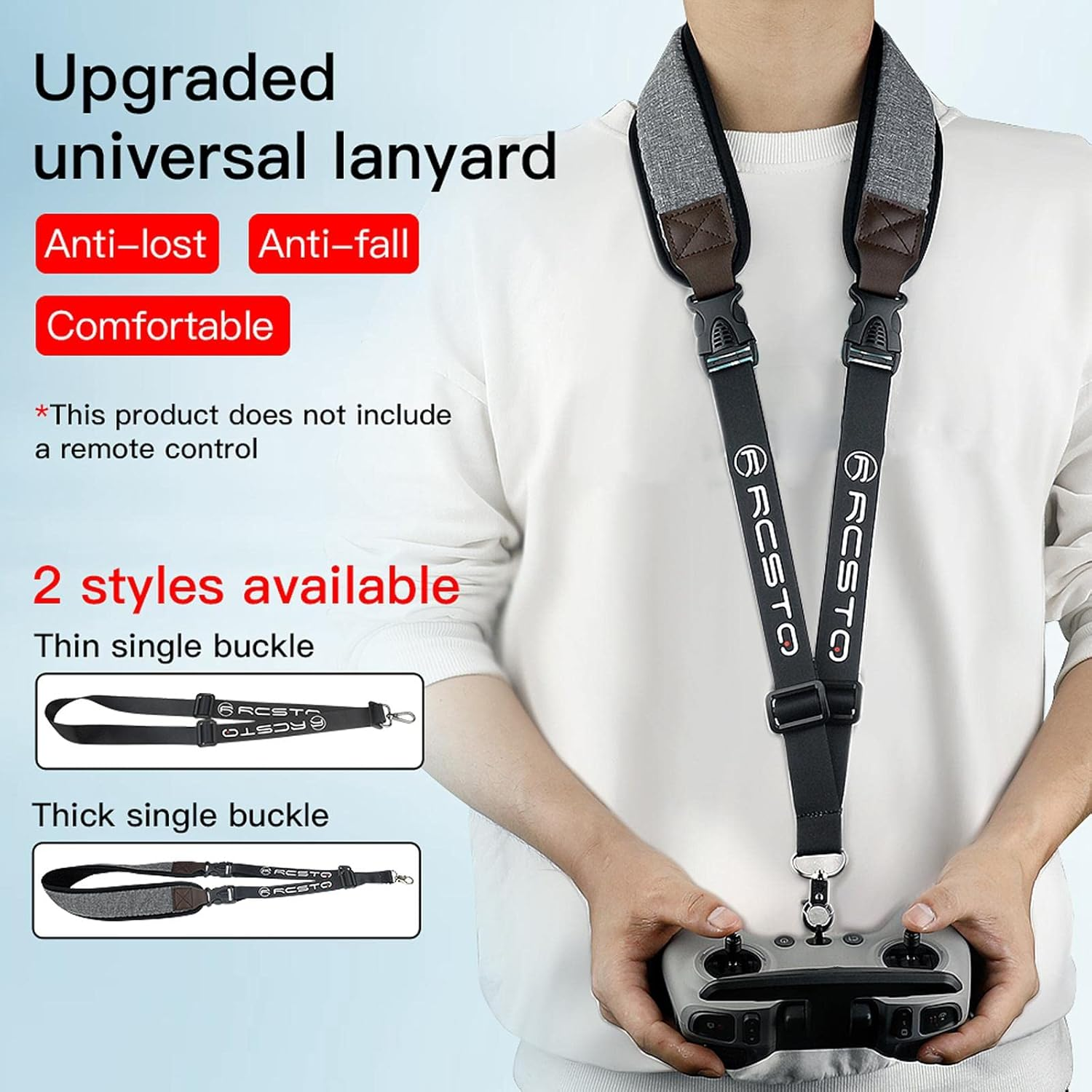 Transmitter Lanyard Hanging Strap for DJI FPV Combo Accessories, for DJI FPV Remote Controller Strap Neck Adjustable image number 2