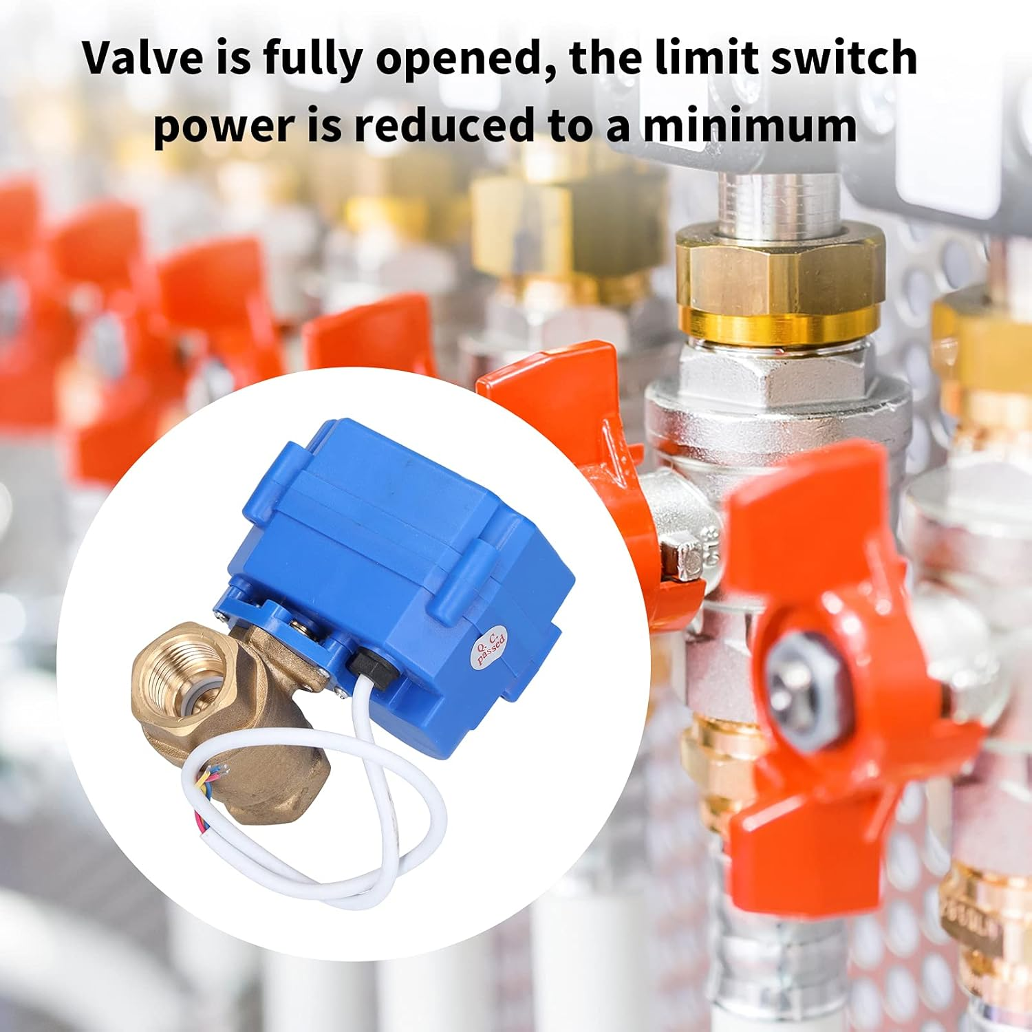 Viagasafamido Motorized Valve, DN15 Electric Ball Valves DC12V for Factory for Electrician image number 3