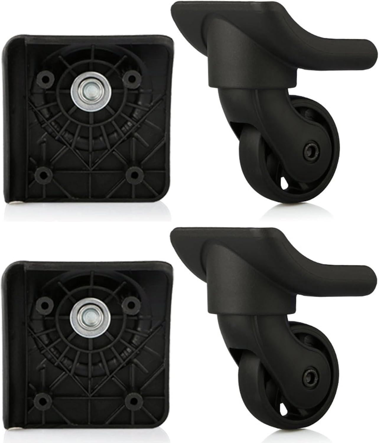 Replacement Luggage Wheels for Suitcases Repair, Set of 4, Luggage Spinner Wheel Replacement Repair Casters for Travel Customs Trolley Bag, TR149R - 4 Pcs, One Size, Non-Universal, Tr149R image number 3