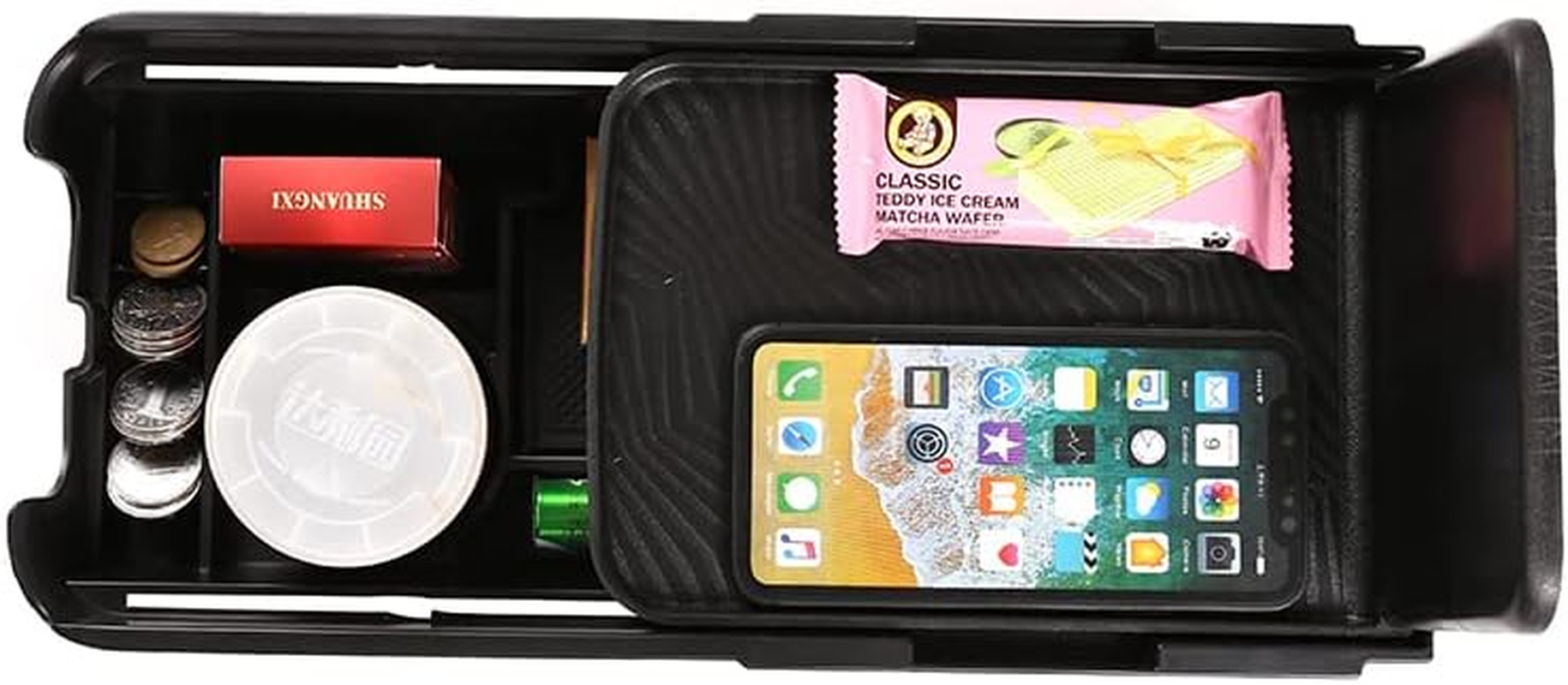 PIUGILH Customized for Honda CR-V 2017-2021 Accessories Car Center Console Armrest Box Glove Secondary Storage Box Console Organizer Insert Tray with Coin and Glass Holder image number 5