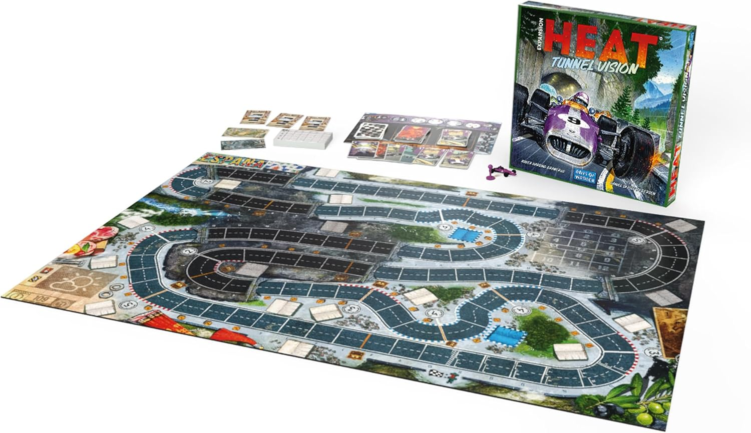 Asmodee | Days of Wonder | Heat Tunnel Vision Expansion | Racing Strategy Game | 1+ Players, Ages 10+ image number 4