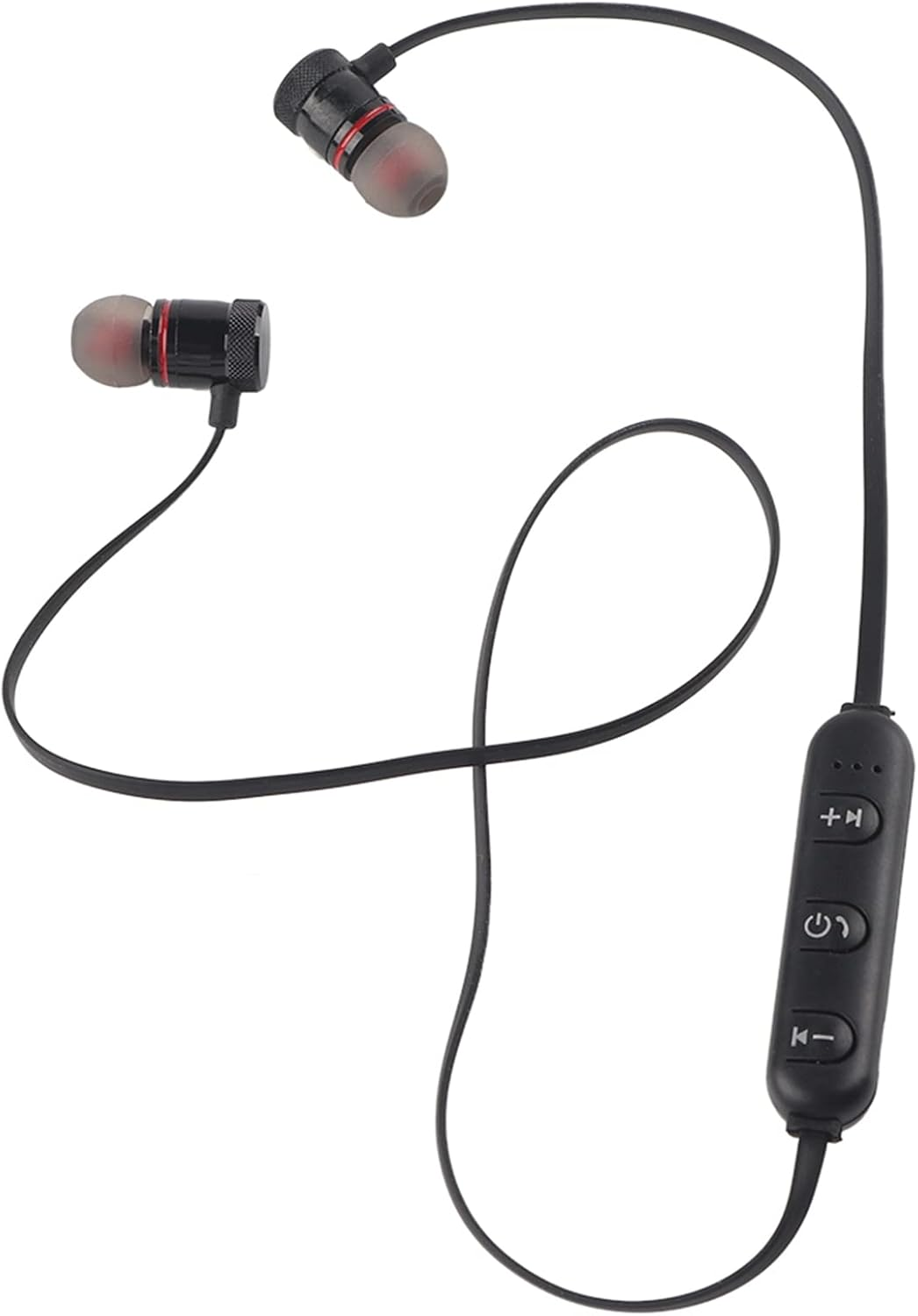 Wireless Bluetooth Sports Headphones with Built-In Magnets and Multi-Pairing V4.1 Technology for Long Standby and Talk Times on a Single Full Charge (2 Colours Optional) (Black) image number 3
