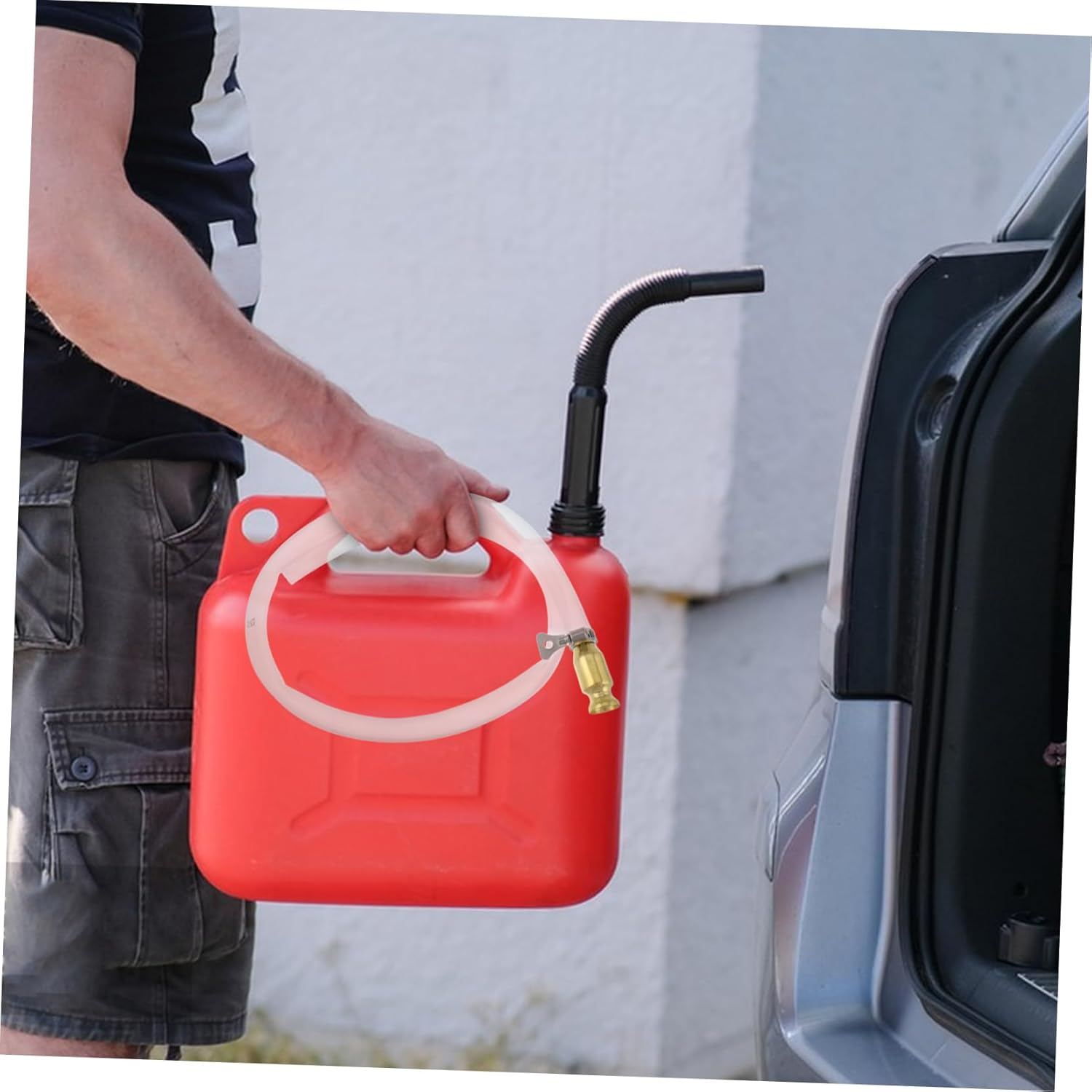 LIGHTAOTAO Self-Priming Liquid Transfer Pump for Automotive Use Manual Fluid Extractor for and Versatile Tool for Trucks and Cars Easy Hose image number 1