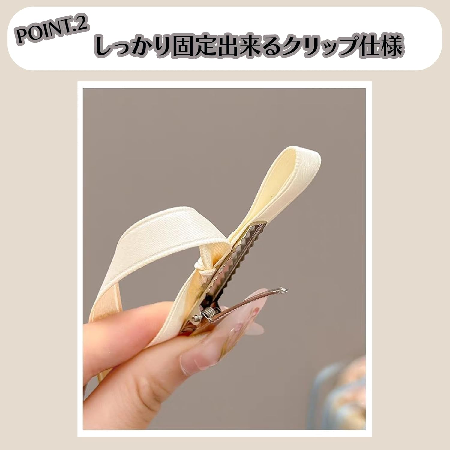 Pastel Ribbon Clips, 6 Colors, Set of 12, Hair Ornament, Small, Cute Hair Clip, Bow, Ribbon Clip, Women'S, Fashionable, for Fireworks Festivals, Birthdays, Coming-Of-Age Ceremonies, School Entrance image number 2