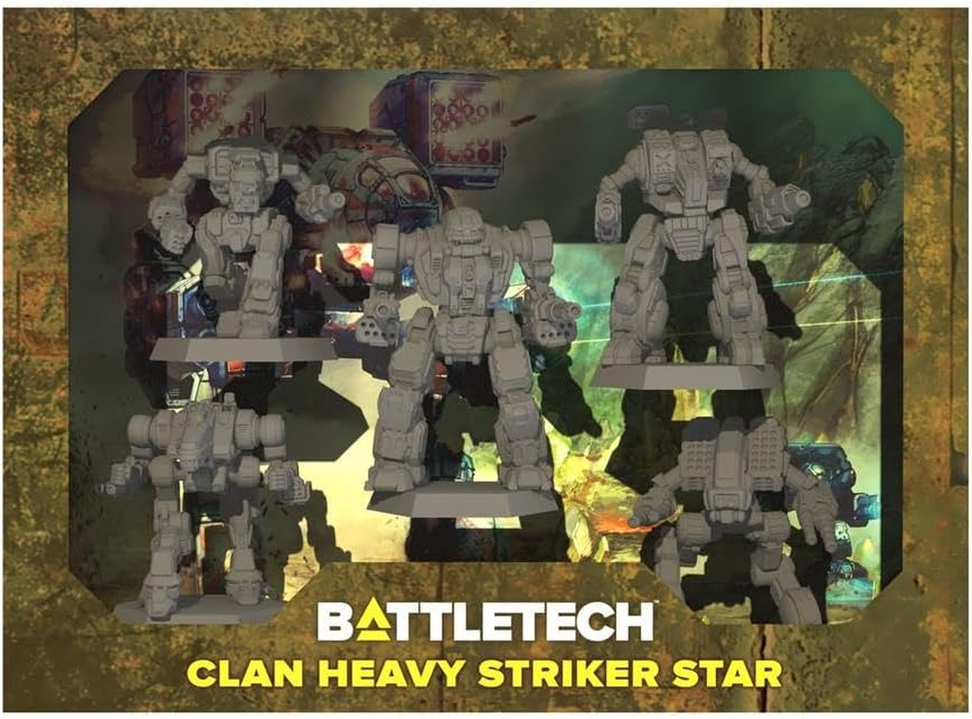 Catalyst Game Labs | Battletech Clan Heavy Striker Star | Miniature Game | Ages 10+ | 2 Players | 120 Minutes Playing Time, Multi image number 1