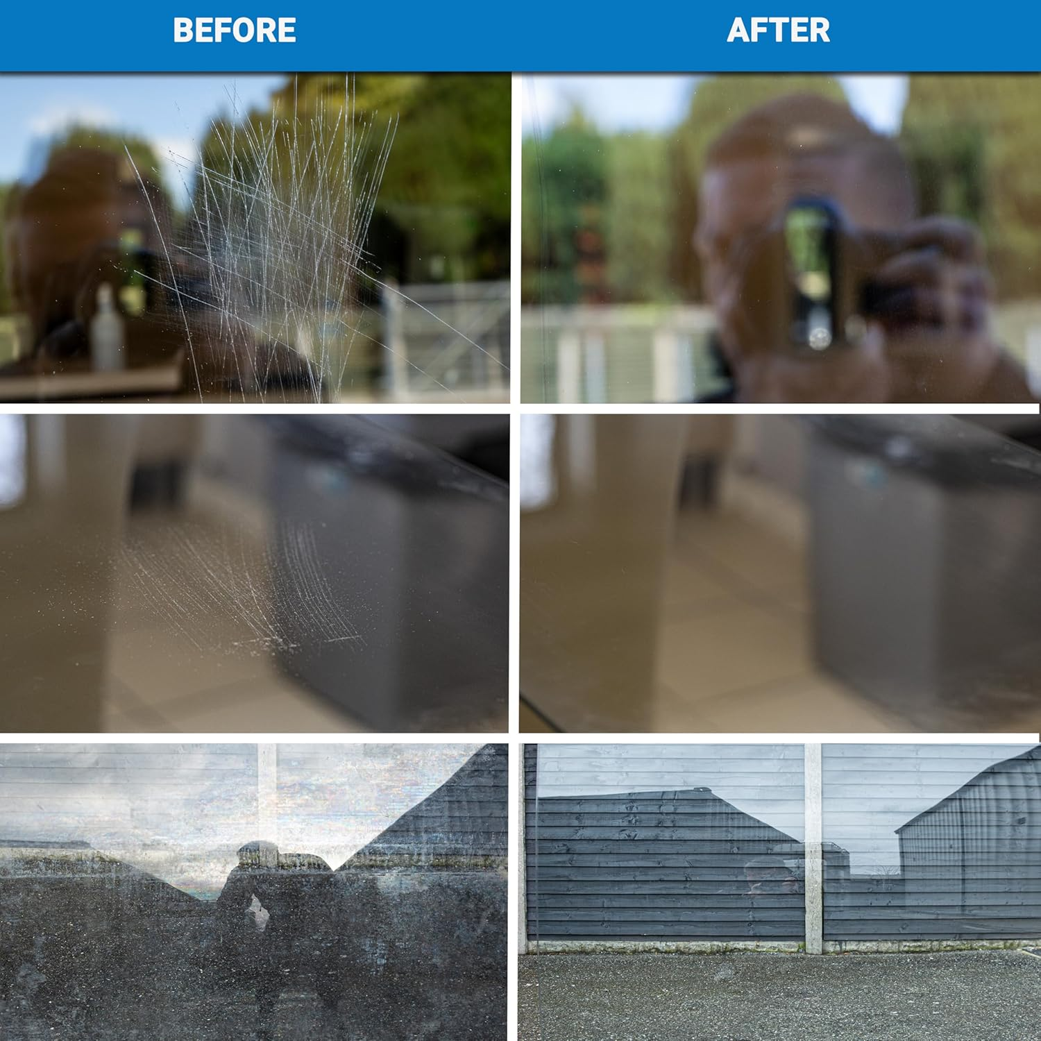 Glass Polish 125Mm (5&rdquo;) PRO Glass Scratch Removal Kit for Professional Glass Polishing, Removes Scratches, Graffiti, Water Damage, and Acid Etching, Restores Original Condition image number 6