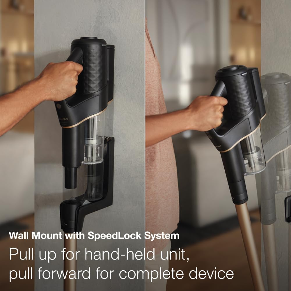 Miele Duoflex HX1 Cat and Dog Cordless Stick Vacuum Cleaner, Multifloor Electrobrush, Fine Dust Filter, Speedlock Wall Mount Included, Obsidian Black/Space Grey image number 5