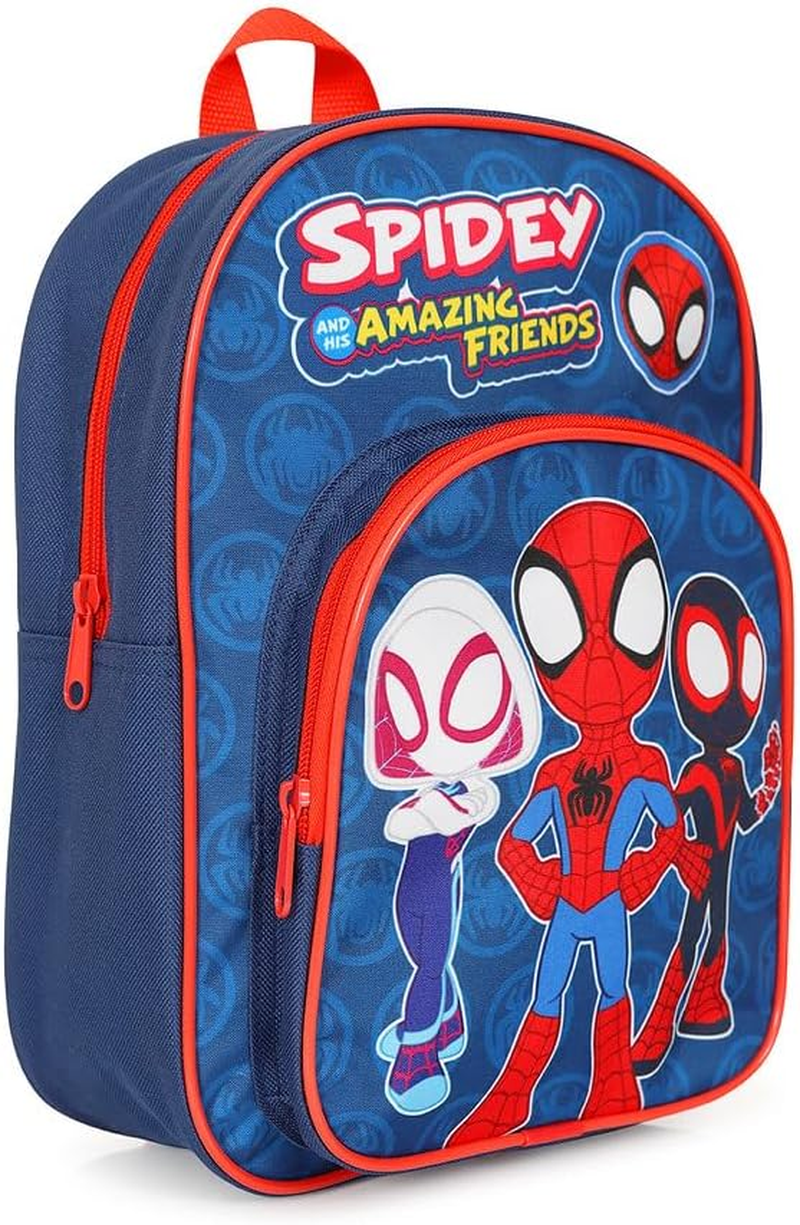 Spidey and His Amazing Friends Kids Backpack Spiderman Rucksack Boys Girls School Bag, Red, One Size image number 1