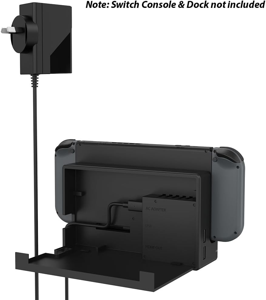 Powerwave Nintendo Switch Charger AC Adapter, USB Type C, 5V = 1.5A, 15V = 2A, 1.5M Cable, Black, Australian Plug, Fast Charging image number 5