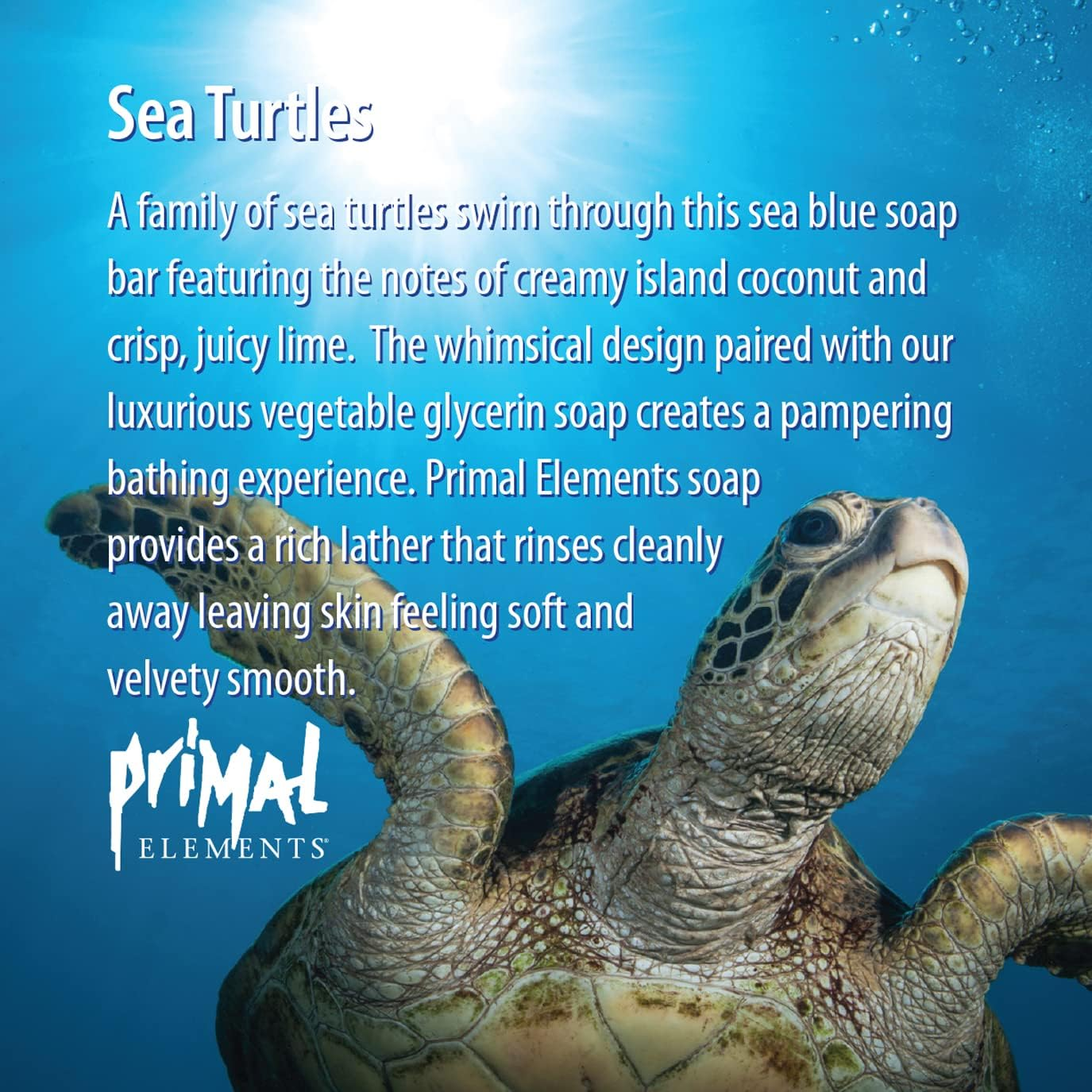 Primal Elements Loaf Soap, 80 Ounce Sea Turtles image number 4