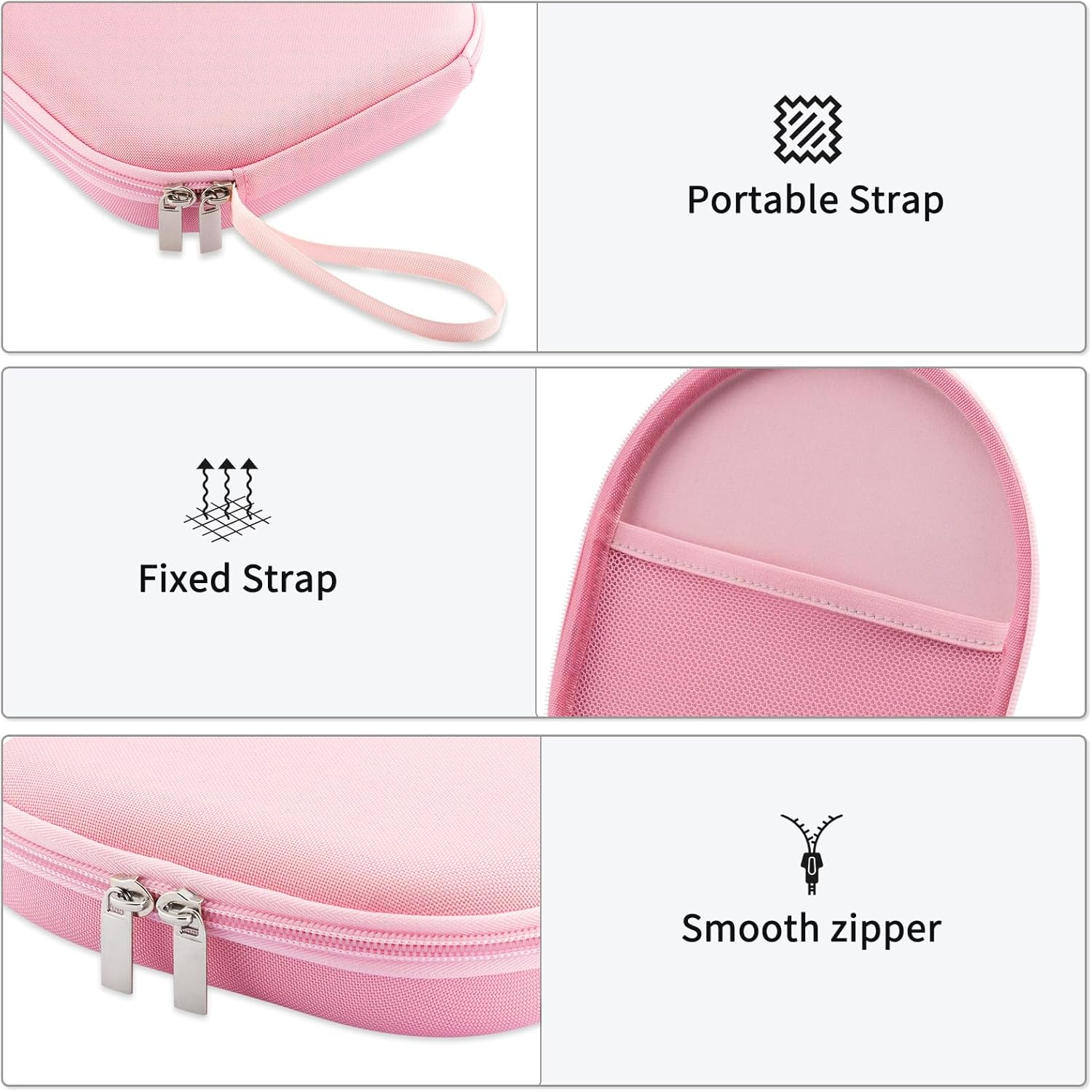 Case Compatible with Tune 520BT 510BT 720BT 770NC 670NC, Sony WH-CH720N WH-CH520 Noise Canceling Wireless Headphones, Portable Travel Headphone Case (Pink) - Purple image number 7