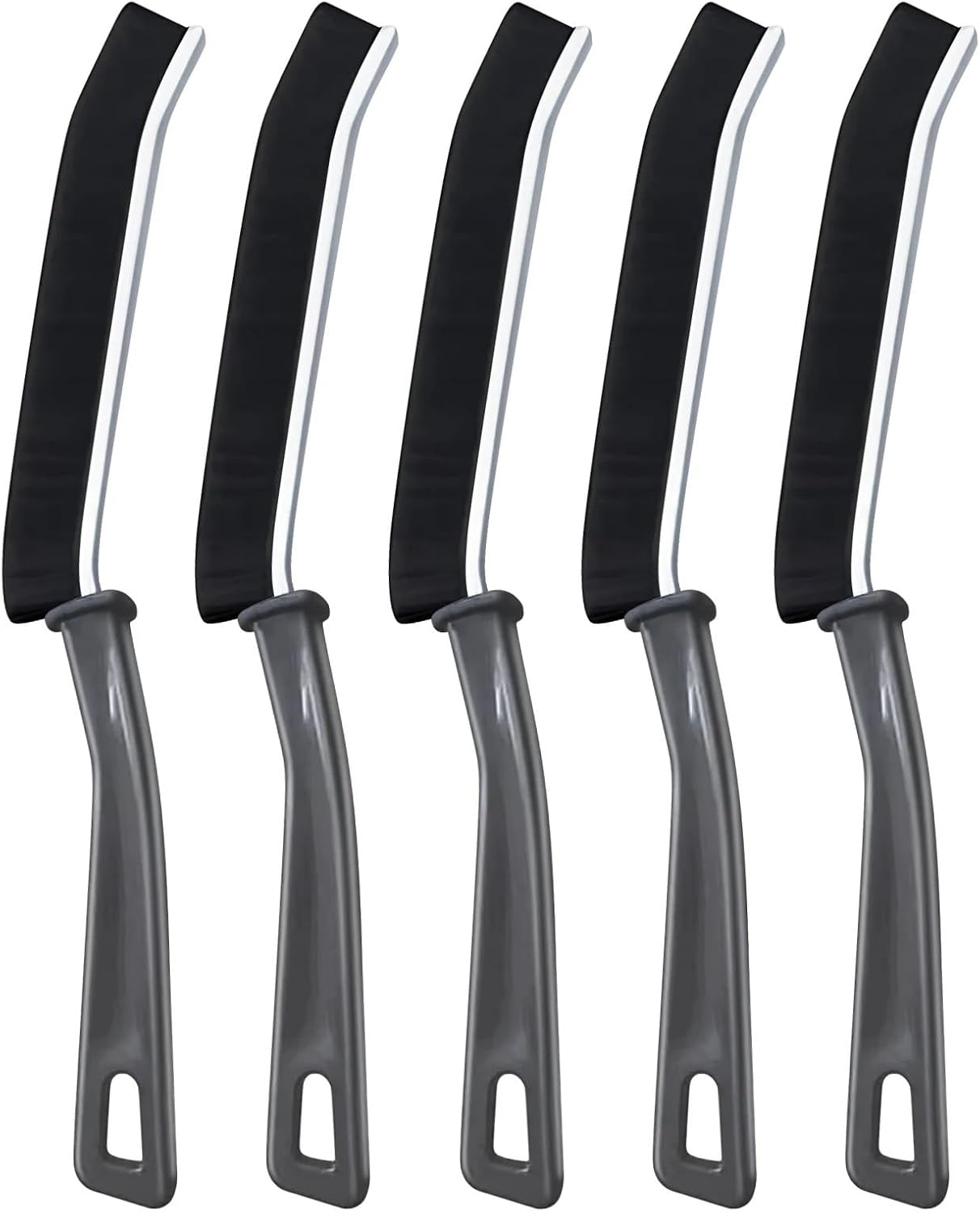 Thin Cleaning Brush for Tight Spaces &ndash; Hard Bristle Grout Cleaner Brush & Crevice Cleaning Tool Set for Tile Floors, Shower & Window Tracks(5 PCS) image number 1