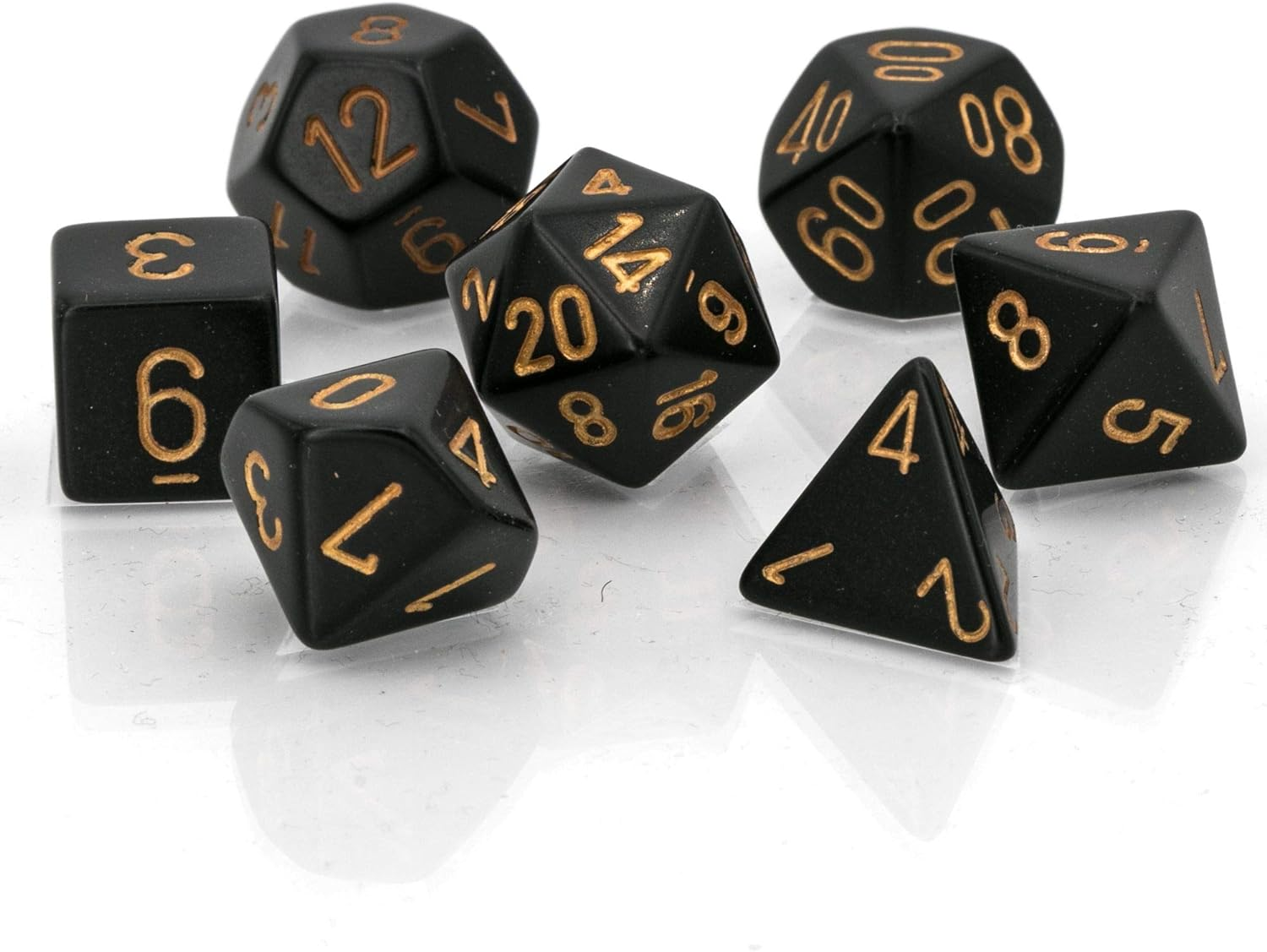 Chessex CHX25428 Dice,Black/Gold image number 2