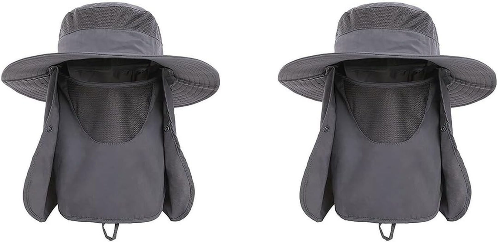 AIMALL 2PCS UPF 50+ Lightweight Breathable Fishing Hat for Men and Women, Adjustable Outdoor Sun Hat with UV Protection and Quick-Dry Fabric image number 1