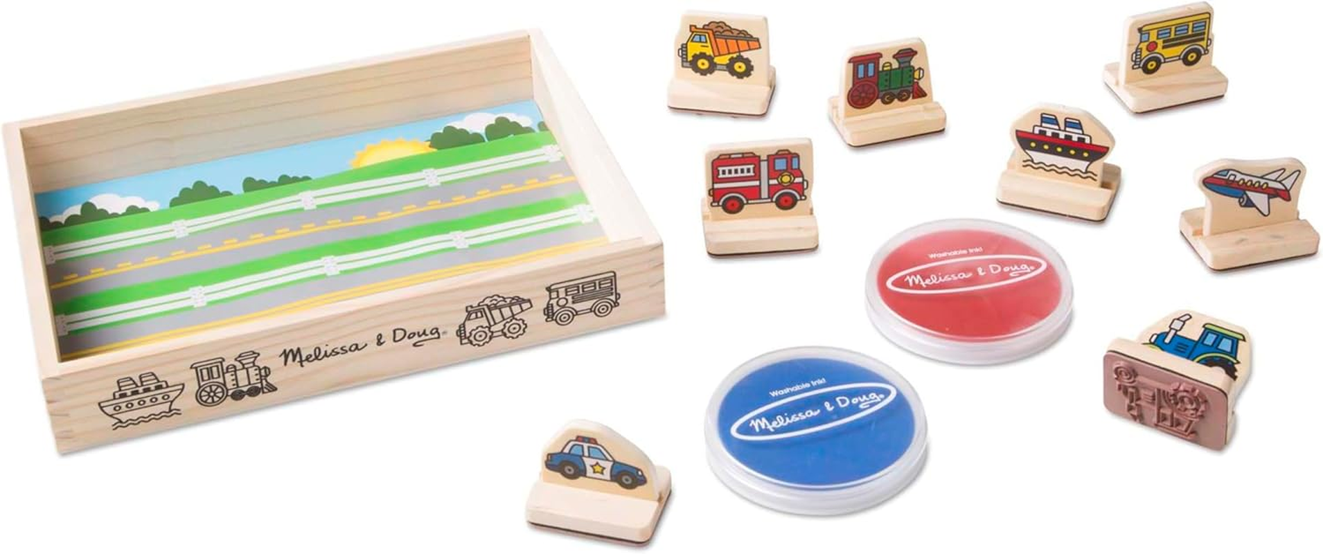 M&D - My First Wooden Stamp Set - Vehicles