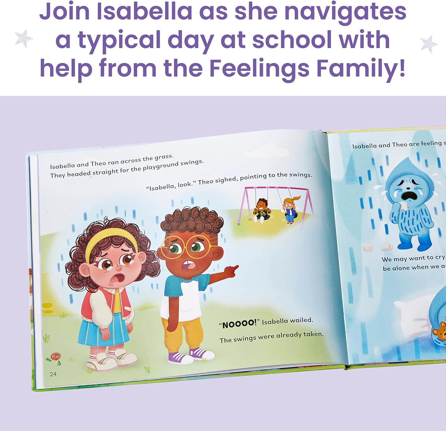 Hand2Mind Feelings Family Introductory Storybook and Plush Set, Toddler Emotions Book, Social Emotional Learning Activities, Play Therapy Toys, Preschool Books 3-5, Calm down Corner Supplies image number 4