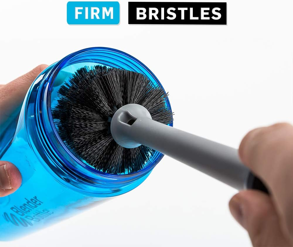 Blender Bottle 72512 2-In-1 Bottle and Straw Cleaning Brush, Grey