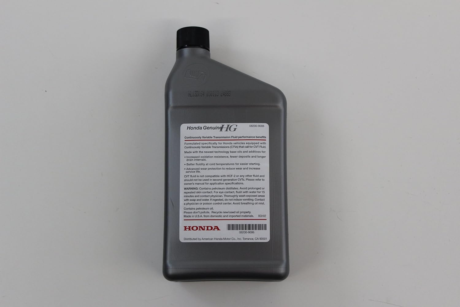 Genuine Honda Fluid 08200-9006 CVT-1 Continuously Variable Transmission Fluid - 1 Quart image number 1