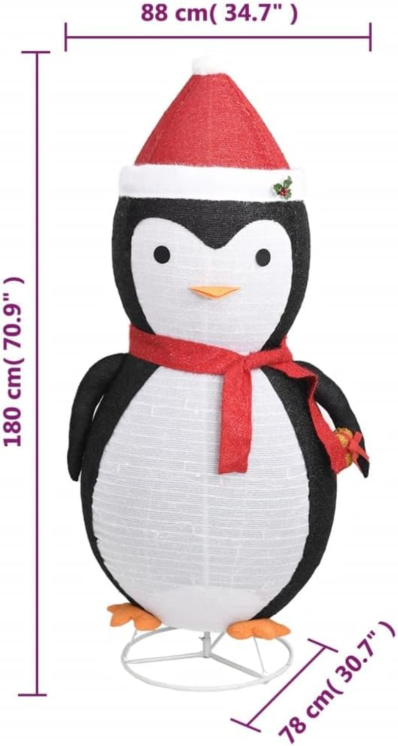 Decorative Christmas Snow Penguin Figure LED Luxury Fabric 180Cm image number 3