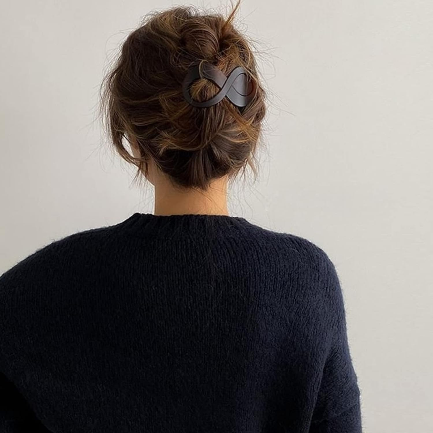 Hair Claw Medium French Hair Clips Set Hair Clips Women'S Large Thick Hair Accessory for Women Girls (Black, Tortoiseshell) image number 6