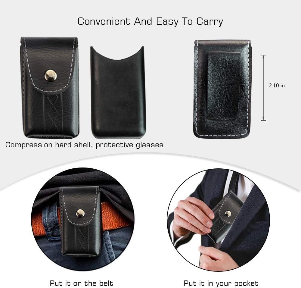 3 Pair Reading Glasses Foldable Readers with Blue Light Blocking Lens Compact Folding Glasses for Women Reading Case Included - 1.0 X, Zdj_3P_Purple image number 7