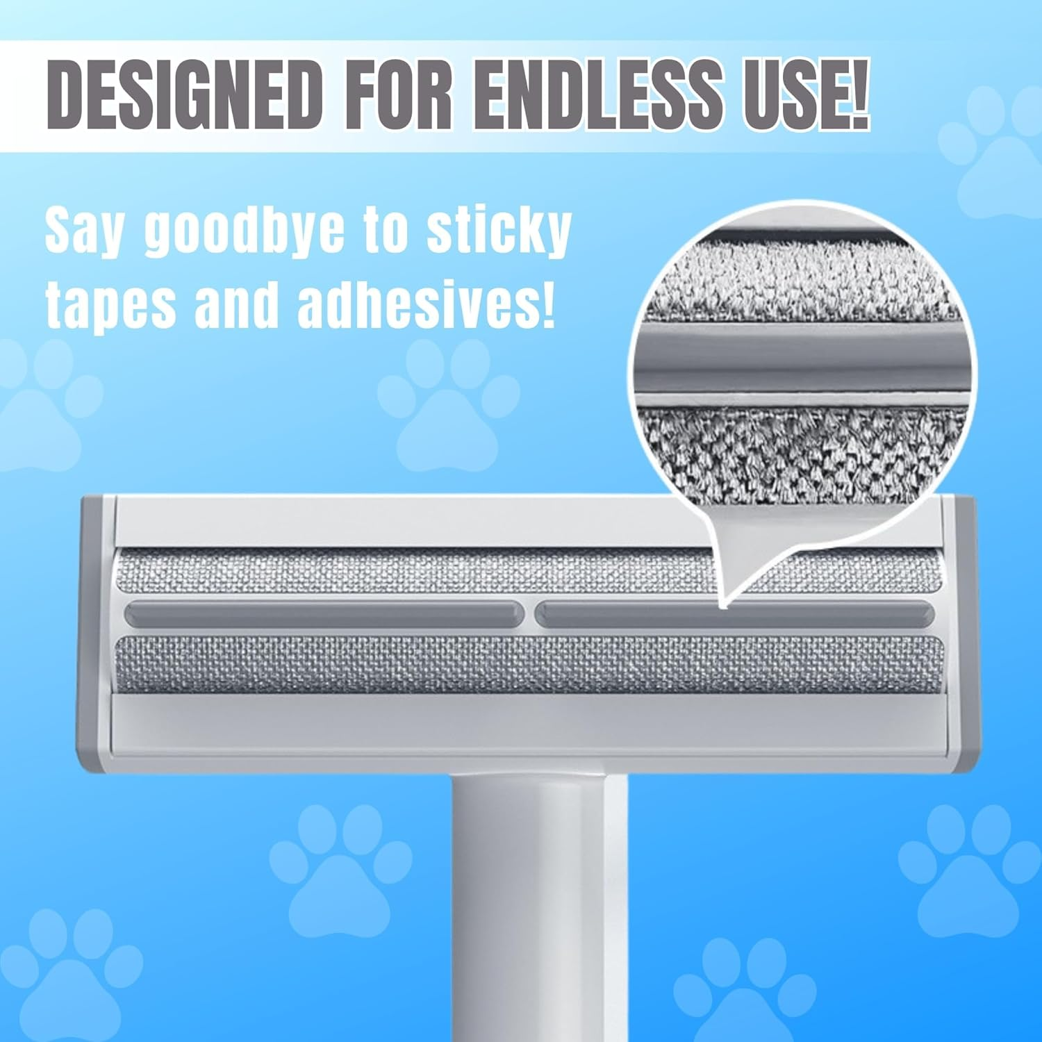 Pet Hair Remover Reusable Lint Roller Cat & Dog Hair Remover for Furniture, Clothing, Couch, Carpet, Bedding Portable Multi-Surface Removal Tool