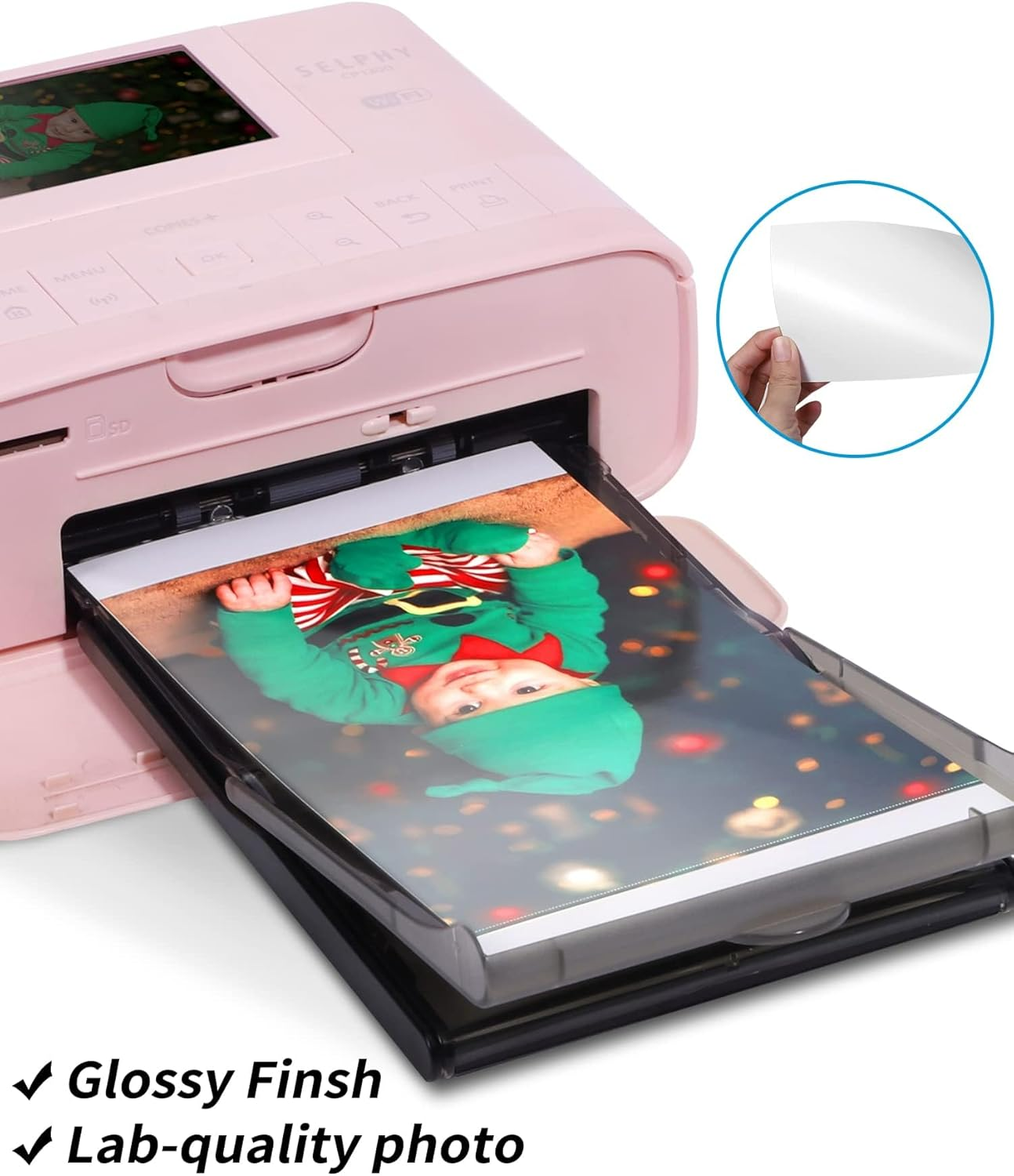 Compatible for Canon Selphy CP1300 Ink and Paper KP-108IN Color Ink and Paper Set for Selphy CP1500 CP1200 CP910 CP900 CP760 CP770 CP780 CP800, 3 Color Ink Cassette and 108 Sheets 4X6 Photo Paper image number 2