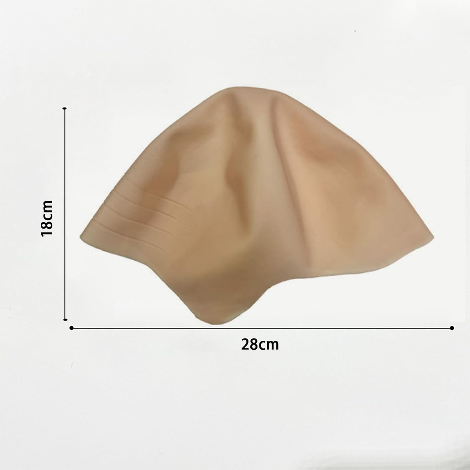 CTOUUGRS Thick Bald Wig Skin Head Skull Cap for Fancy Dress Cosplay Costume Party Halloween 1Pc image number 1