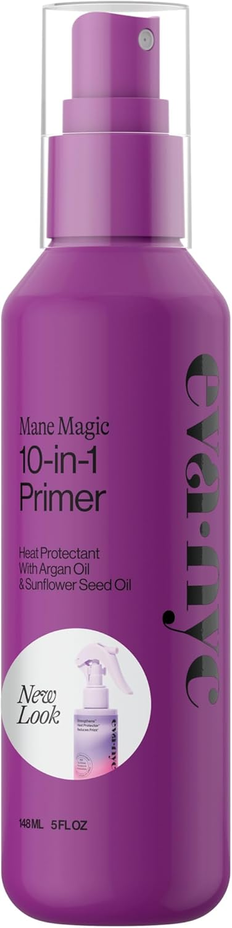 Eva NYC Mane Magic 10-In-1 Primer, Heat Protectant for Hair, Infused with Sunflower Seed and Argan Oil for Hair, Sulfate, Paraben & Phthalate Free, 5.4 Fl Oz image number 2