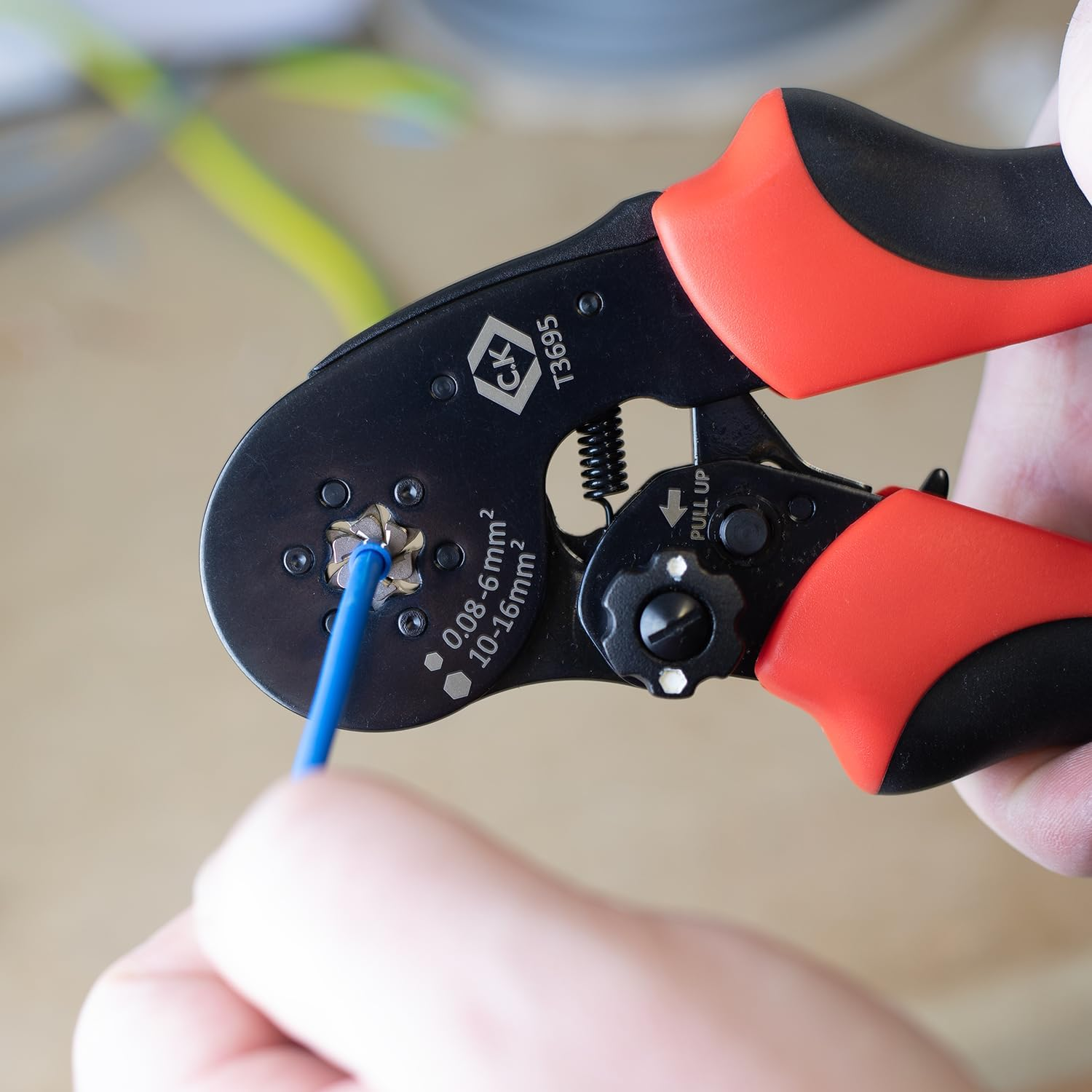 Self-Adjusting Crimping Pliers with Forced Lock for Ferrules, 0.08-16 Mm&sup2; image number 2