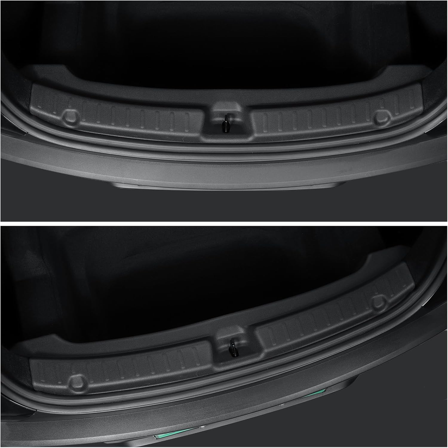 LUCKEASY Rear Bumper Guard for Tesla Model Y Juniper 2025 Rear Trunk Bumper Guard Sill Cover Protector for Model Y Accessories TPE Black image number 6