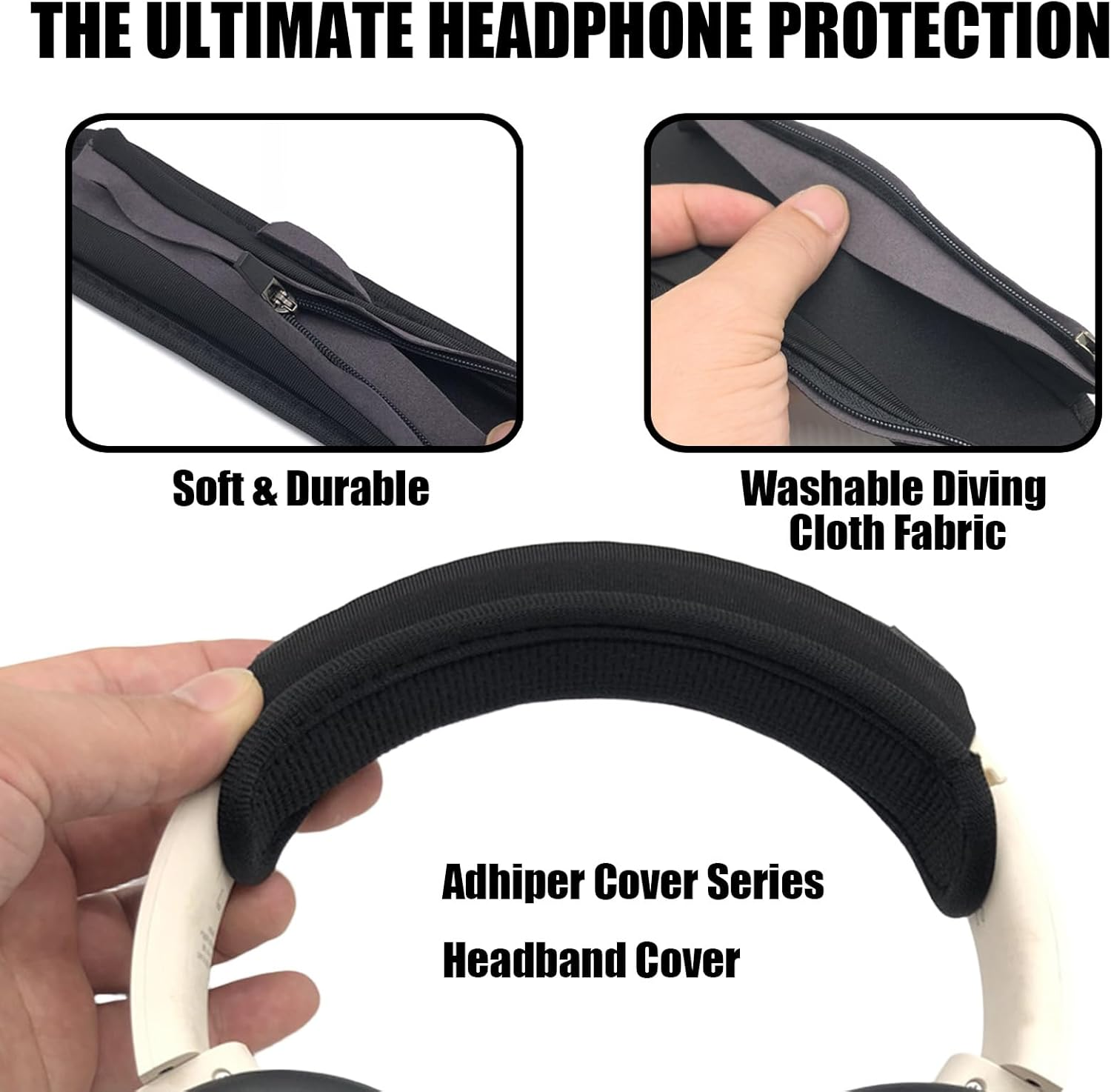2 Universal Headband Covers, Suitable for Sony Wh-1000Xm5, Bose Quiet Comfort Qc25, Qc35Ii, Qc45, Beats Solo3, as Well as Headband Cover Accessories for Anker, Sennheiser, Jbl, Jabra, Edifier, Etc. image number 5