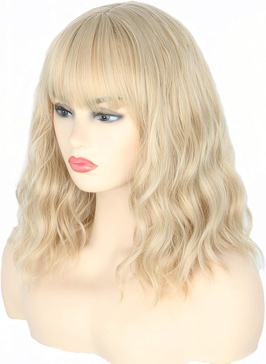 Topcosplay Women'S Wig Half Black and Half Grey Long Wavy Curls Natural Wig for Costume Party Halloween Carnival (Vanilla Green)