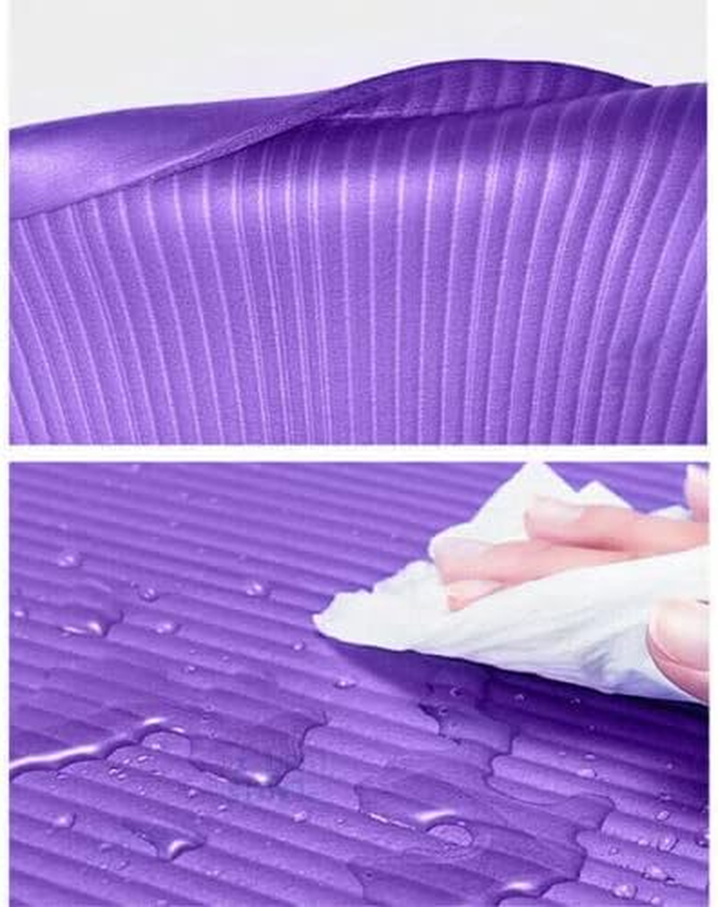 AIMALL Non-Slip Yoga Mat, 10/15/20MM Thick NBR Foam Exercise Pad, Durable Pilates and Fitness Mat with Carry Strap, 72X24 Inches, for Home Gym and Workouts image number 4